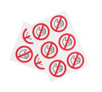 VALICLUD 10pcs Self-adhesive Do Not Touch Warning Stickers for Machine Safety Safety Sign Decals for Injury Prevention in Industrial Laboratory and Construction Environments
