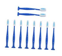 VALICLUD 10pcs Short Handle Toothbrush for Correctional Facilities Soft Bristles for Comprehensive Gum Care Thumbprint Security Design for Safe Use Prisons and Mental Health Institutions