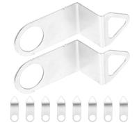 VALICLUD 10pcs Silent Quartz Clock Mechanism Replacement Hooks for Wall Clock Movement Accessories Metal Mirror Clip Wide Slot Fixing Clip