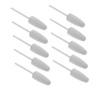 VALICLUD 10pcs Silicone Nail Drill Bits Set for Salon and Home Use Soft Rubber Cuticle Remover and Polishing Tools Precision Polish for Russian and Japanese Manicure Techniques Nail Surface