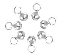 VALICLUD 10pcs Silver Metal Pet Small Bells for Dog and Kitten Collars with Easy Clip and Excellent Jingle Sound, for Attaching to Bags or Clothes