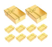 VALICLUD 10pcs Small Jewelry Boxes with Lids for Earrings Bracelets Necklaces Compact Cardboard Boxes for Christmas Party Favors Travel-friendly Scratch Protection Packaging