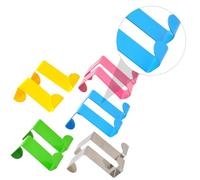 VALICLUD 10pcs Stainless Steel Door Hanging Hooks Z-Shaped Cabinet Clothes Holder Seamless Storage Hanger for Home Wardrobe and Kitchen Organization Random Color