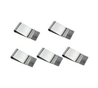 VALICLUD 10pcs Stainless Steel Money Clips Wallet Cash Clip for Men Women Compact Vertical Slim Credit Business Holder