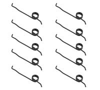 VALICLUD 10pcs Stainless Steel Trigger Button Springs Metal Small Torsion Spring Silver with Elasticity Easy Operation for Cassette Tape Recorder Recording Buttons, for Collectors and Audio