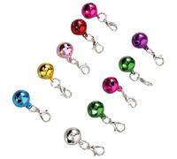VALICLUD 10pcs Stylish Metal Pet Collar Bells for Dog and Cat with Bell Appearance, Multi-function Connecting Accessory to Remind You Where Your Pet Is, for Decorating Your Home