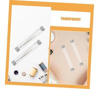 VALICLUD 10pcs Transparent Eyelash Extension Case Portable Plastic Tweezers Storage Tube with Cap Manicure Organizer Box for Women Professional Tool Holder