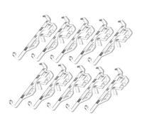 VALICLUD 10pcs Transparent Plastic Valance Clips for Window Blinds Wear Resistant Household Blind Clamps Easy to Install for Window Treatment