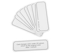 VALICLUD 10pcs UV Intensity Testing Cards PVC Material UV Indicator for Skin Care Product Protection Outdoor Portable Compact Design