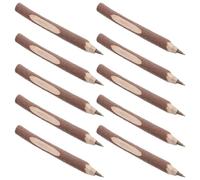 VALICLUD 10pcs Vintage Wood Office Ballpoint Pen with Comfortable Grip and Refillable Ink, 5.12 Inch Portable Bark Wood Ballpoint Pen for Back to School Party and Themed Gifts