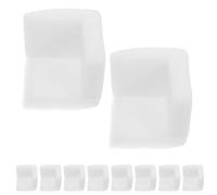 VALICLUD 10pcs White Epe Foam Furniture Corner Protectors for Frames and Edges, Sturdy Edge Guards Providing Optimal Stability and Support, for Moving and Shipping Protection