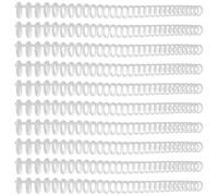 VALICLUD 10pcs White Plastic Loose Leaf Binder Rings, Firm and Easy to Use Notebook Binder Ring Replacements for Students and Teachers, Suitable for A4 File Assembly and DIY Notebooks