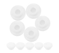 VALICLUD 10pcs White Plastic round Sink Overflow Covers with Tight Fit and Versatile Use for Bathroom Washbasin and Bathtub Side Hole Plugs Overflow Drain Covers