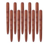 VALICLUD 10pcs Wooden Massage Pens Smooth Skin-Friendly Wood Therapy Sticks for Manual Trigger Point Release Ergonomic Reflexology Tools for Hand Feet Back Facial Body Muscle Relaxation