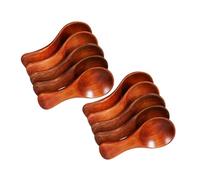 VALICLUD 10pcs Wooden Spoon Mini Small Wooden Spoons for Bath Salts Spices Sugar Honey Cooking Mixing Tea Scoop Wood Seasoning Tiny Wood Scoop Measuring Kitchen Utensils Craft Use