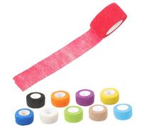 VALICLUD 10Rolls Elastic Wrap Tape Breathable Self Athletic Tapes Multiple Colors for Comfortable Support and Injury Prevention