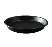 VALICLUD 11 Inch Round Carbon Steel Baking Tray with Nonstick Surface and Reinforced Edges for Oven Use Ideal for Pizza Cake and Pancake Baking