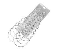 VALICLUD 12 Pairs Punk Big Hoop Earrings Women Multiple Earring Set Silver Lightweight Easy to Wear for Various Occasions