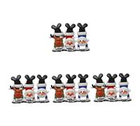 VALICLUD 12 pcs Christmas Clockwork Funny Wind Up Reindeer Santa Snowman Playthings Xmas Party Favors Festive Stocking Stuffers