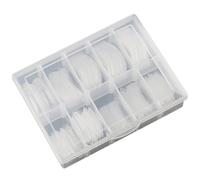 VALICLUD 120pcs Scaled Nail Tips Mold for UV Gel Nail Extensions Quick-apply Art Tool with Measurement Guide Suitable for Professional Manicure and Extension Designs