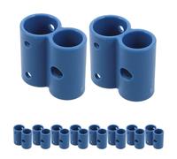 VALICLUD 12Pcs 8-Shaped Pipe Mount Clamps for Raised Toilet Seat Plastic Toilet Seat Attachment Clips Compatible Seniors’ Bedside Elevated Wheelchair Accessories Replacement Parts