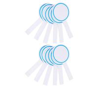 VALICLUD 12pcs Blue Foam Dry Erase Paddle Boards Reusable Writable Scoreboards Handheld for Judges Scorekeeping and DIY Writing