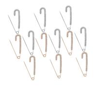 VALICLUD 12pcs Brooch Button Pins for Women Retro Crystal Dress Clips for Sweater Shawl Cardigan Waist Cinch Trouser Tightening Clips Secure Fit Clothing Accessories for Pants Skirts Shirts