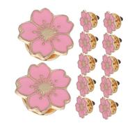 VALICLUD 12pcs Cute Cartoon Cherry Blossom Alloy Brooch Pins for Women Versatile Badge Decoration for Clothes Bags Hats Japanese Style Lapel Pins