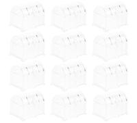VALICLUD 12pcs European-style Wedding Candy Box Plastic Mini Treasure Chest Boxes for Party Snack Favors Sweets for Weddings and Birthdays