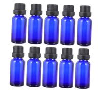 VALICLUD 12pcs Glass Empty Essential Oil Bottle Big Cap and Dropper for Travel Sub Bottles for Aromatherapy Oils and Diffuser Use