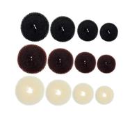 VALICLUD 12pcs Hair Bun Makers Elastic Hair Rings for Effortless Donut Hairstyles Durable Accessories for Women for Daily Use and Special Occasions