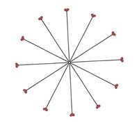 VALICLUD 12pcs Heart Shaped Aroma Diffuser Sticks Essential Oil Diffuser Reeds for Living Decor