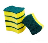 VALICLUD 12pcs High-Density Double-Sided Scouring Pads Kitchen Cleaning Sponges for Dishwashing Household Use Fast Bubbling Absorbent Multifunctional