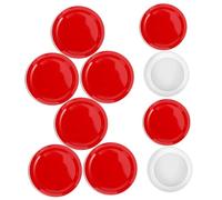 VALICLUD 12pcs Leakproof Mason Jar Lids Airtight Tinplate Covers for Mouth Jars Reusable and Stylish for Canning and Food Storage