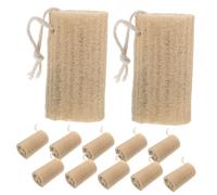 VALICLUD 12pcs Loofah Bathing Tools Natural Shower Loofah Shower for Women Body Wash Sponge Washcloth Washcloth Bath Scrubbers Bath Beige