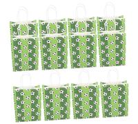 VALICLUD 12Pcs Medium Kraft Paper Bags for Football Party Treats for Birthday Presents Collapsible Design for Easy Storage for Party Favors and Return