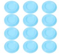 VALICLUD 12pcs Mini Feeder Bowls for Roaches and Crickets - Small Blue Plastic Insect Food Dishes for Terrarium Reptiles and Small Animals Feeding