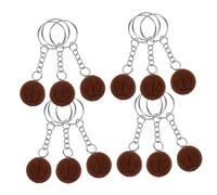 VALICLUD 12pcs Orange Resin Basketball Keychain Creative Souvenir Key Hanging Ornaments for Party Favors Decorations