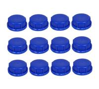 VALICLUD 12pcs Plastic Bucket Twist Screw Lids with Built in Gasket Leakproof Airtight Seal Caps for Paint Storage Pet Food Grain Containers Blue Sealing Covers