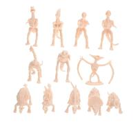 VALICLUD 12pcs Plastic Dinosaur Skeleton Figures Educational Archaeology for Sandbox Play and Decoration Interactive Dinosaur Model for Party Favors and Scientific Learning