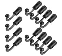 VALICLUD 12pcs Plastic round Ball Head Microphone Stand Screw Mount, 17mm Mic Boom Arm Replacement Parts with Precision-threaded Locking Knob, Ergonomic Design for Home Streaming