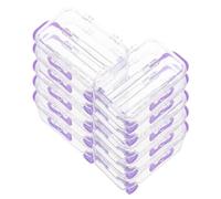 VALICLUD 12pcs Purple Mini Suitcase Party Favor Boxes with Easy-to-open Clasp, Stylish Ps Material Candy Holders for Celebration and Event Planning