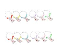 VALICLUD 12Pcs Rabbit Shaped Drink Markers Alloy Wine Charms for Identifying Glasses for Parties and Celebrations Safe Design Unique