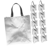 VALICLUD 12Pcs Reusable Bags Foldable Non Woven Party Favor Tote Bags for Year Stylish Grocery Carrier Capacity Handles