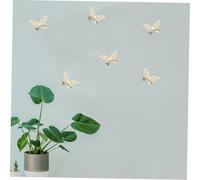 VALICLUD 12PCS Rose Gold Butterfly Wall Stickers for Party Nursery Bedroom Wedding Decor Adhesive Decals for Birthday Shower Festival Celebration Background
