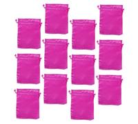 VALICLUD 12pcs Satin Drawstring Wig Bags for Hair Bundles Storage Portable Satin Pouches for Travel Home Salon Use Protective Packaging for Wigs and Hair Accessories