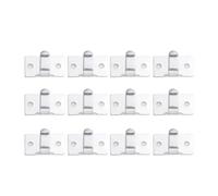 VALICLUD 12pcs Self Adhesive Cord Clips Cable Organizer for Desk and Office Use, Metal Wire Holder Clamps with Strong Backing, Easy to Use and Attaches to Smooth Surfaces, Beige Colour
