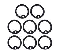 VALICLUD 12Pcs Silicone Dog Tag Silencers Dog Silence Circle Mute Rings for Pet Id Tags Soft Sturdy Collar Accessories Suitable for Noise Reduction