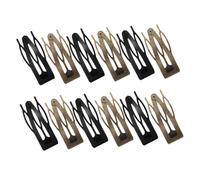 VALICLUD 12Pcs Snap Hair Clips for Women Practical Metal Barrettes Decorative Hair Accessories for Parties and Daily Wear Non-slip Stylish Hairpins for Straight Curly