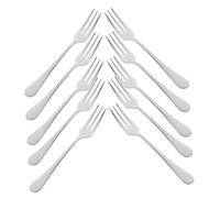VALICLUD 12pcs Stainless Steel Mini Fruit Forks for Appetizers and Desserts Compact Tea and Cocktail Picks and Sleek Design for Outdoor Events and Elegant Table Settings